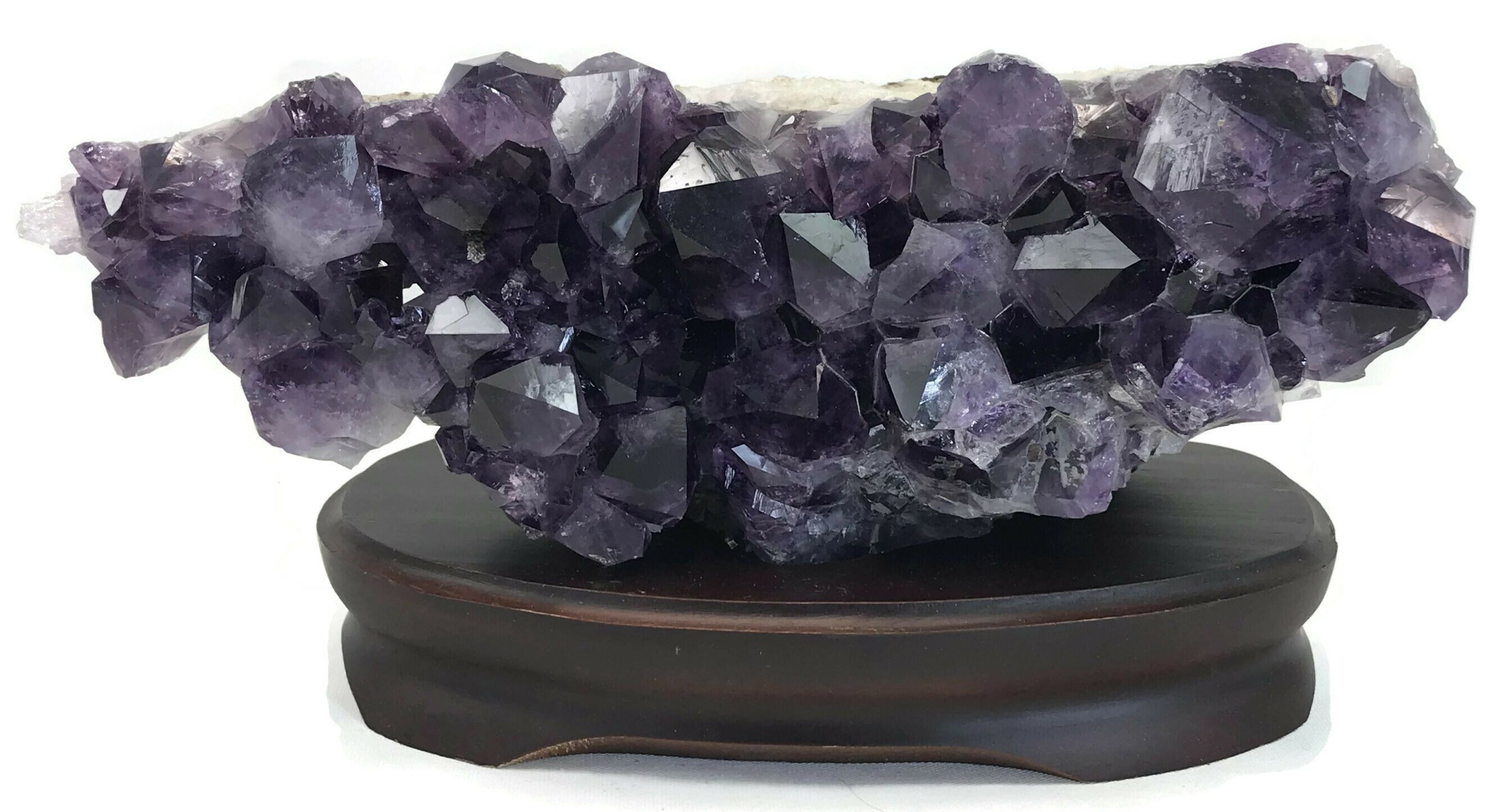 Horizontal Brazilian Amethyst Cluster