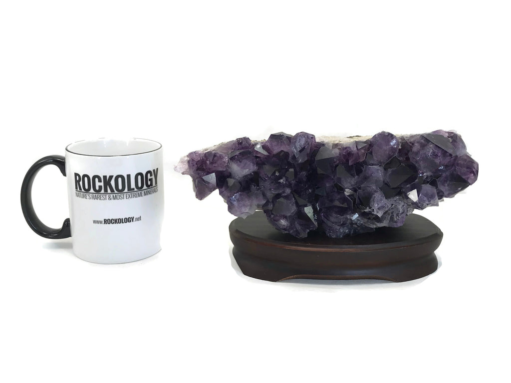 Horizontal Brazilian Amethyst Cluster