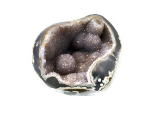 Nodules of Amethyst Filled Agate Geode