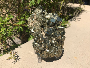 Large Cuboidal Peruvian Pyrite Nodule