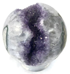 Green Banded Amethyst Crystal Sphere