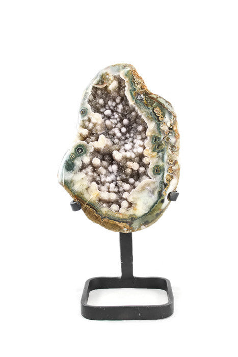 Uruguayan agate w/ druzy quartz