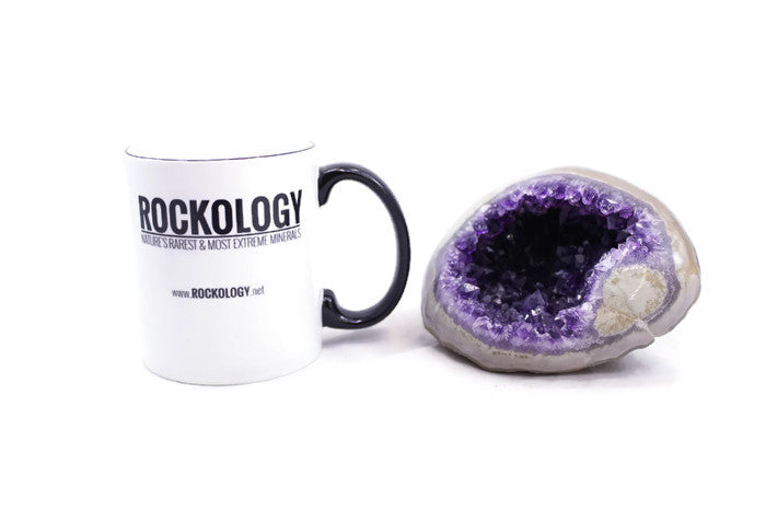 Olive, Grey and Gold Agate with Amethyst Geode