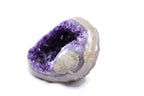 Olive, Grey and Gold Agate with Amethyst Geode