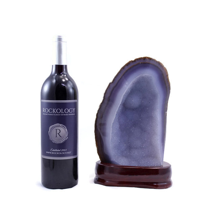 Sparkling Blue Agate Geode