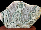 Translucent Quartz and Green Banded Agate Slab
