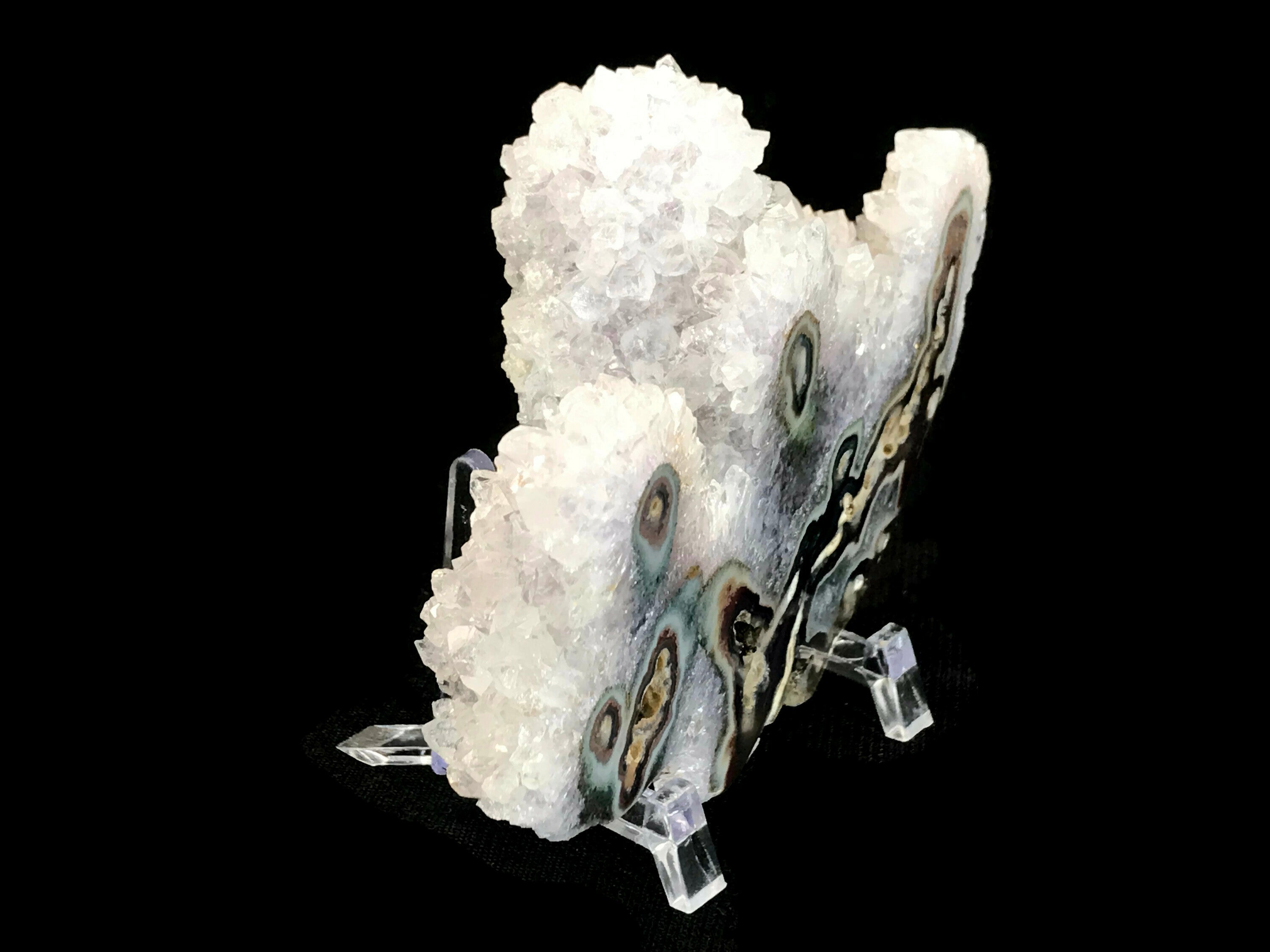 Detailed Quartz and Agate Cluster