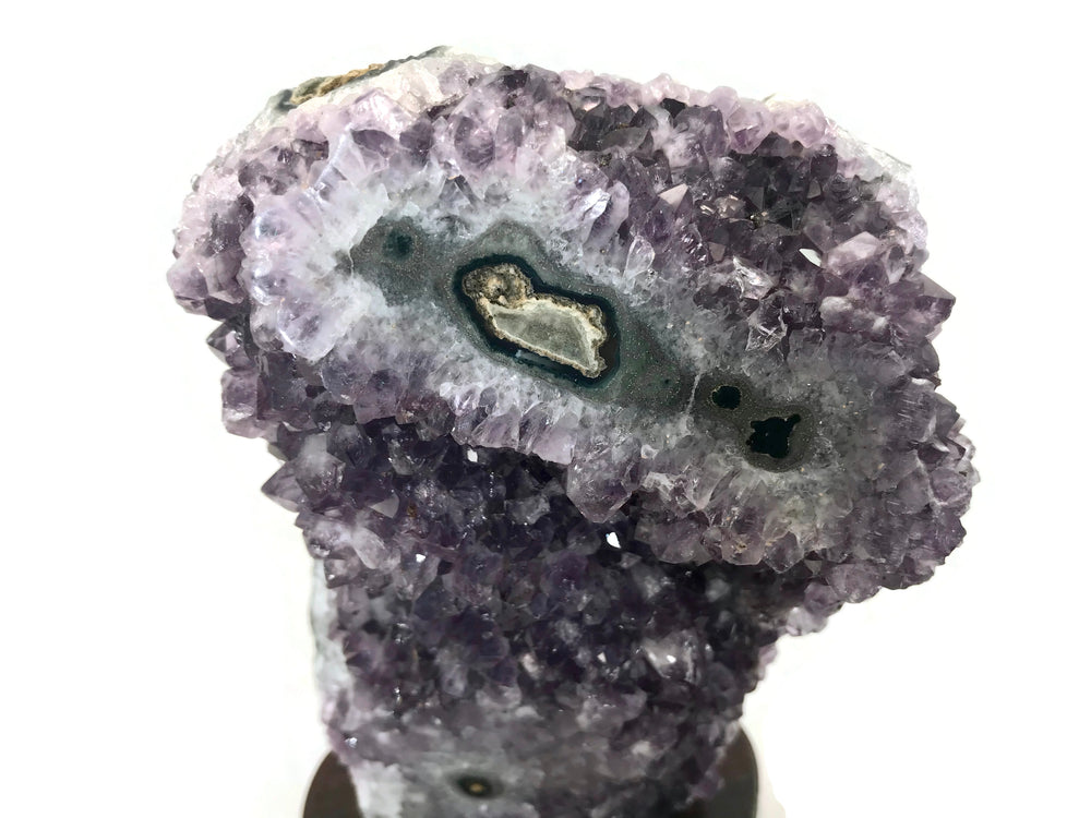 Uruguayan Amethyst Cluster with Stalactite Eyes