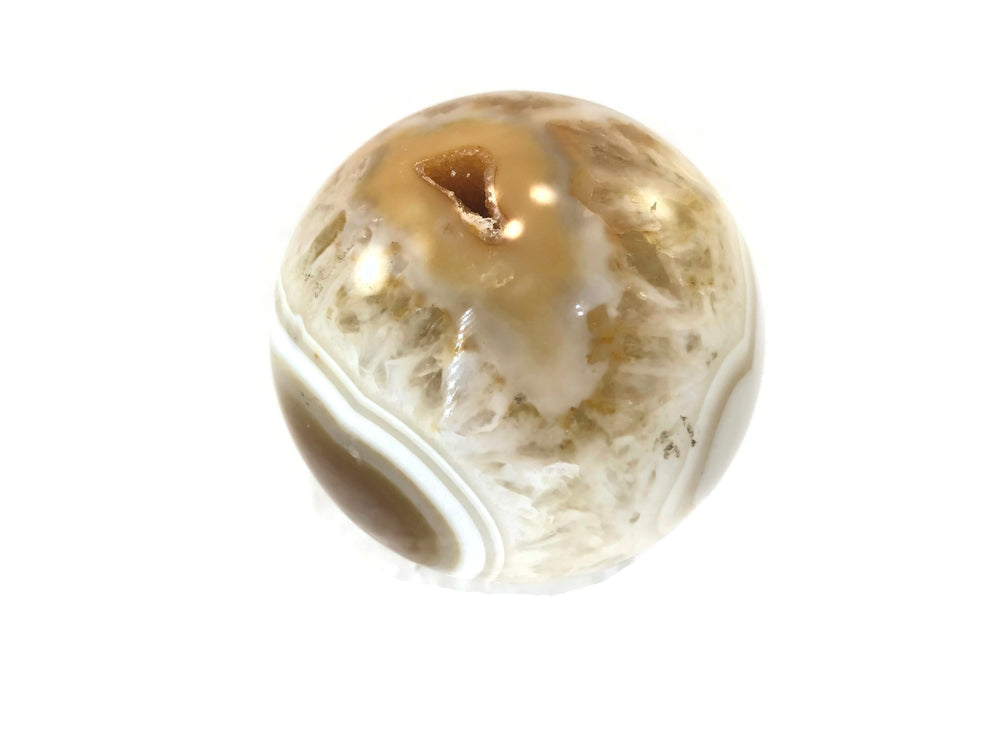 Gold Banded Agate Sphere