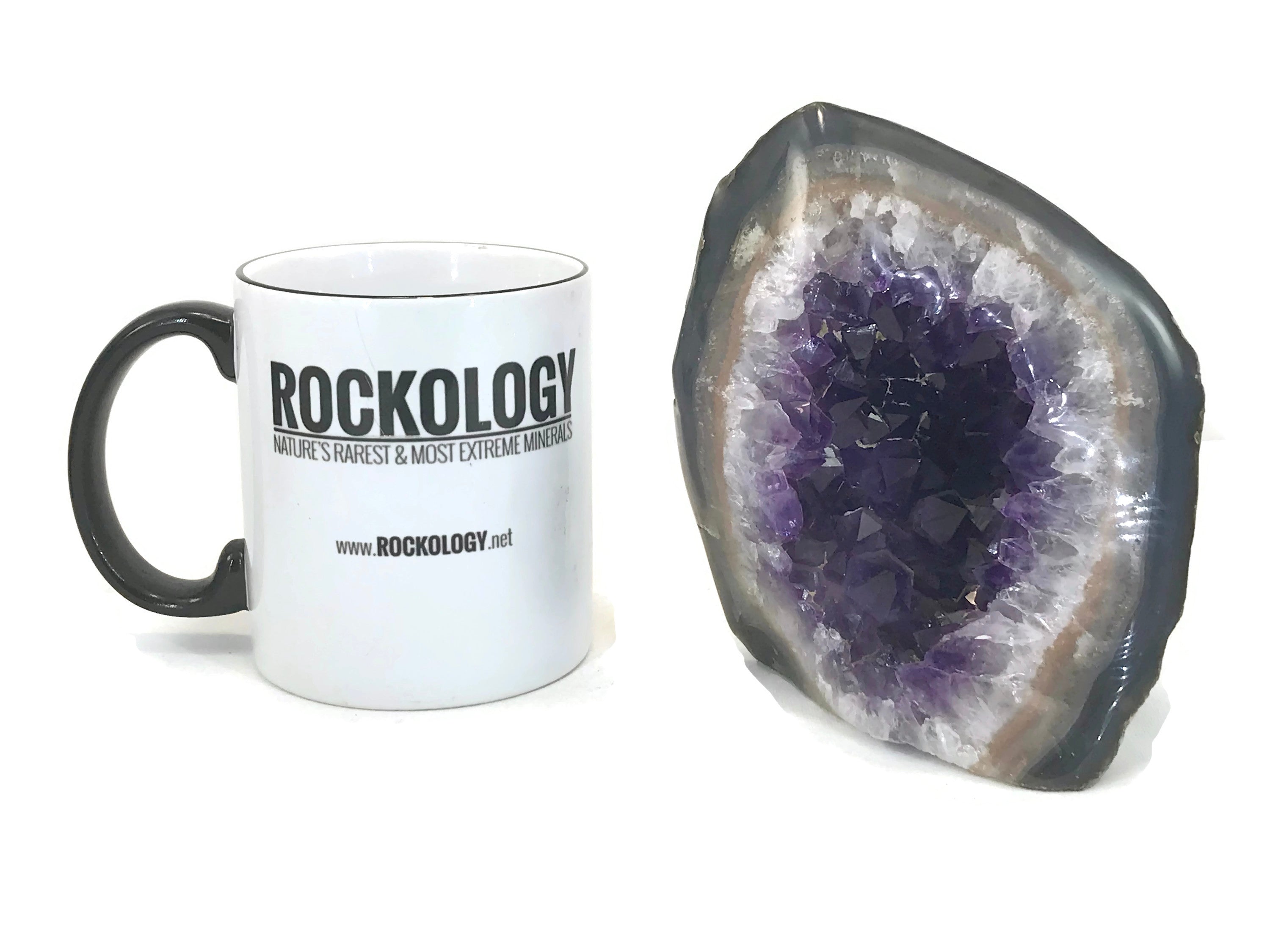 Stylish Amethyst Crystal Filled Geode