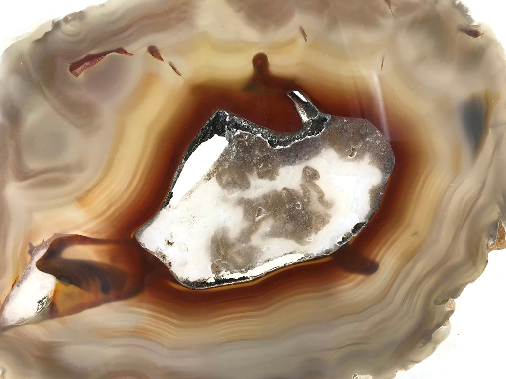 Red Centered Agate Slice