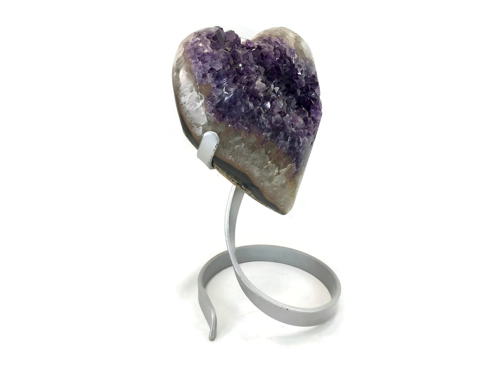 Stately Brazilian Amethyst Heart