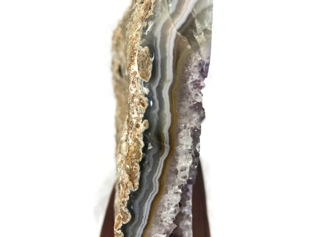 Elaborate Brazilian Agate with Amethyst