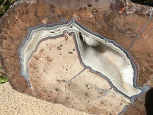 Lavender Banded Dugway Geode