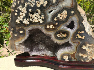 Agate Eyed Brazilian Amethyst Freeform