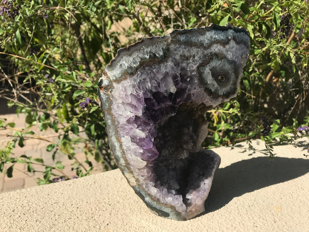 Amethyst w/ Eye & Calcite