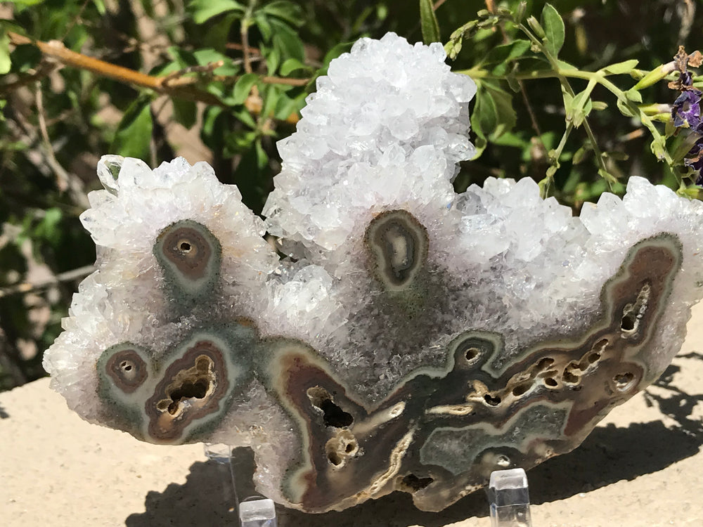 Detailed Quartz and Agate Cluster