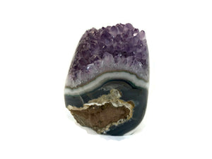 Bright Eyed and Banded Amethyst Nodule