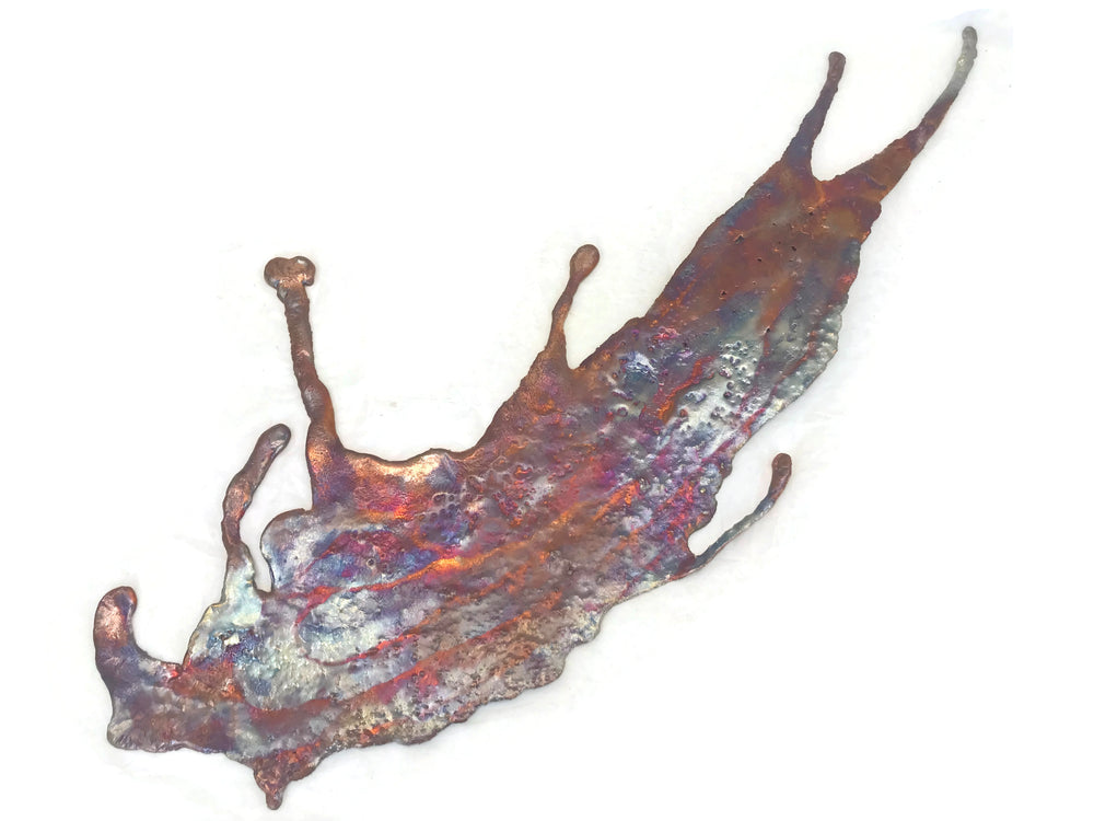 Tentacled Splash Copper Freeform Art