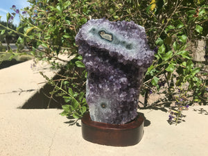 Uruguayan Amethyst Cluster with Stalactite Eyes