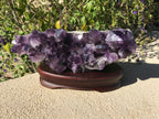 Horizontal Brazilian Amethyst Cluster