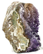 Colorful Microcrystalline Quartz With Amethyst Freeform