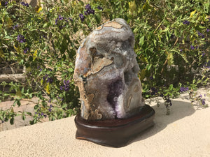 Ornate Agate and Amethyst Freeform