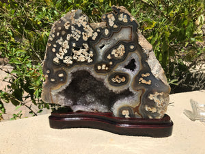 Agate Eyed Brazilian Amethyst Freeform