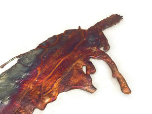 Sizable Copper Splash Wall Decor