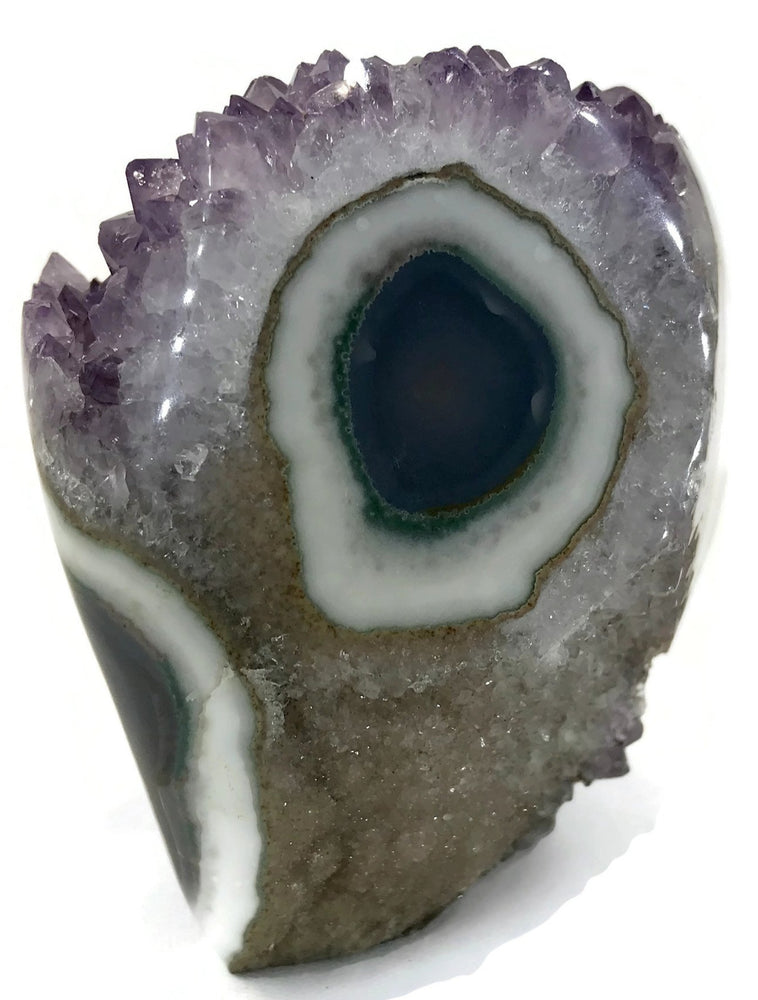 Bright Eyed and Banded Amethyst Nodule
