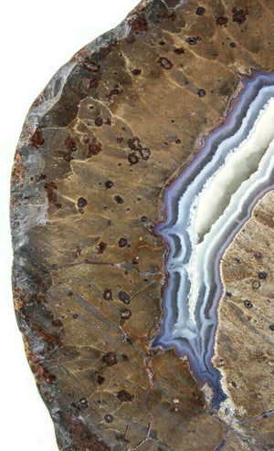 Lavender Banded Dugway Geode