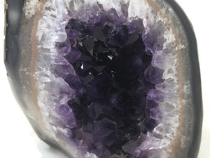 Stylish Amethyst Crystal Filled Geode