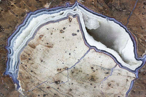 Lavender Banded Dugway Geode