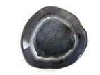 Microcrystalline Quartz over Blue Agate Geode