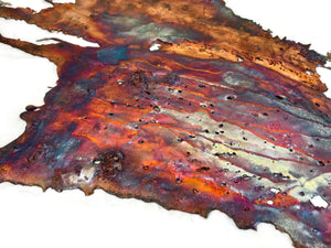 Rich Colored Copper Splash Wall Art