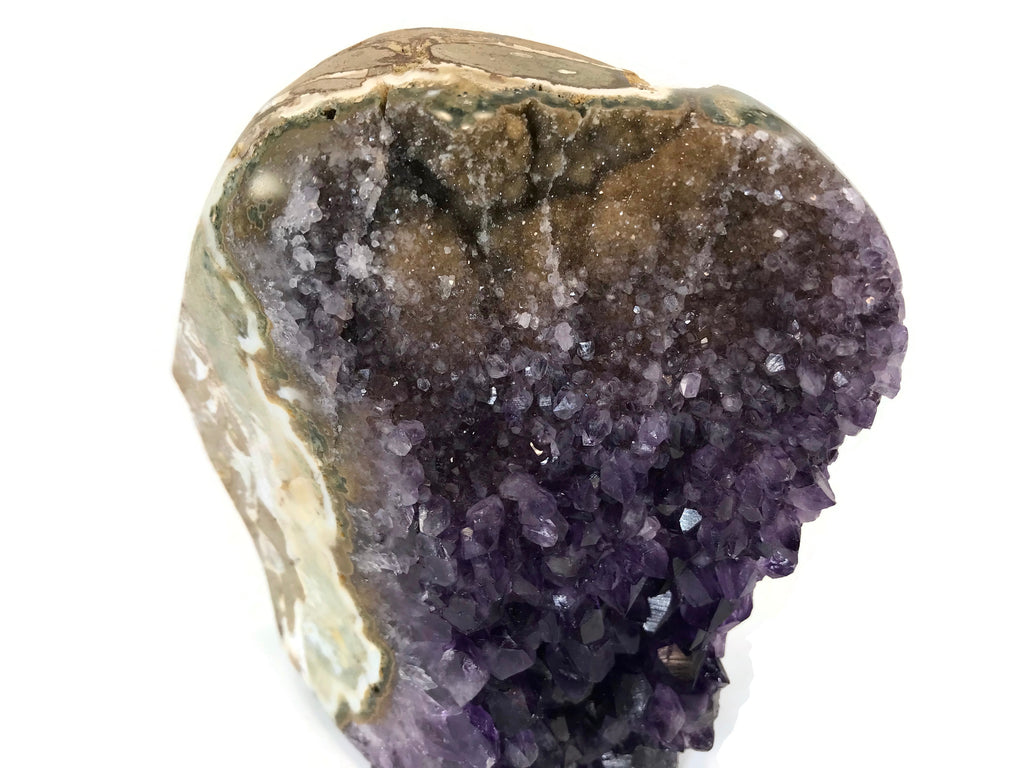 Colorful Microcrystalline Quartz With Amethyst Freeform