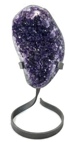 Green Agate Trimmed Amethyst