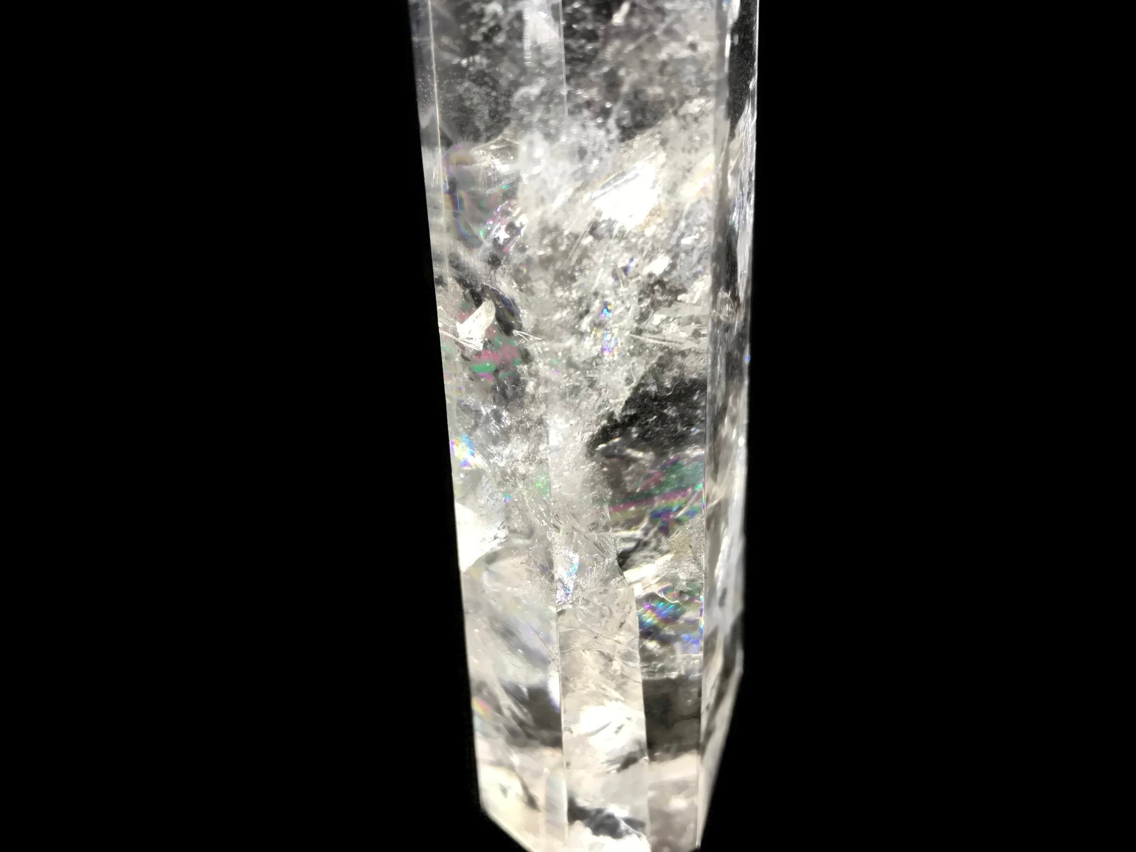 Tower of Clear Quartz Crystal with Inclusions
