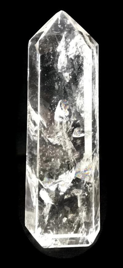 Tower of Clear Quartz Crystal with Inclusions