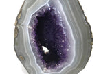Perfect Blue Banded Amethyst Geode