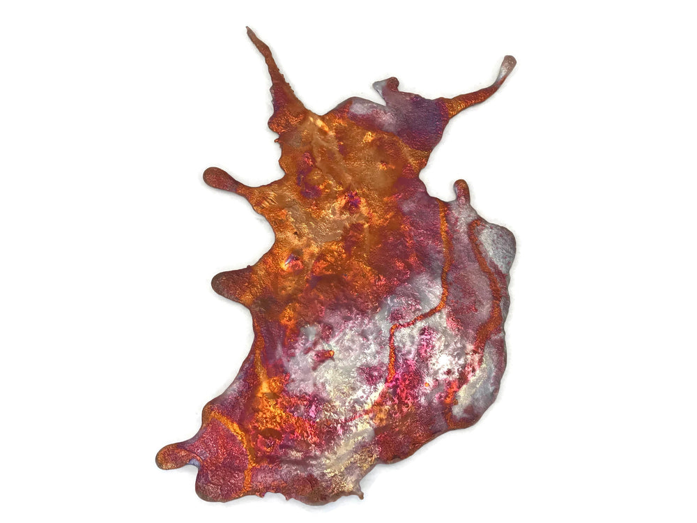 Rainbow Copper Splash  Wall Art