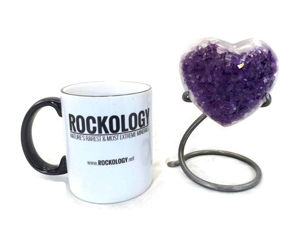 Standing Uruguayan Amethyst Heart