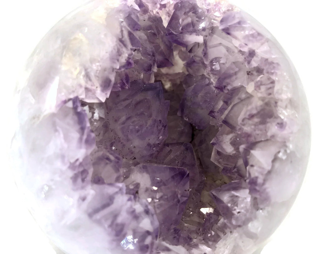Lavender Amethyst with Agate Sphere