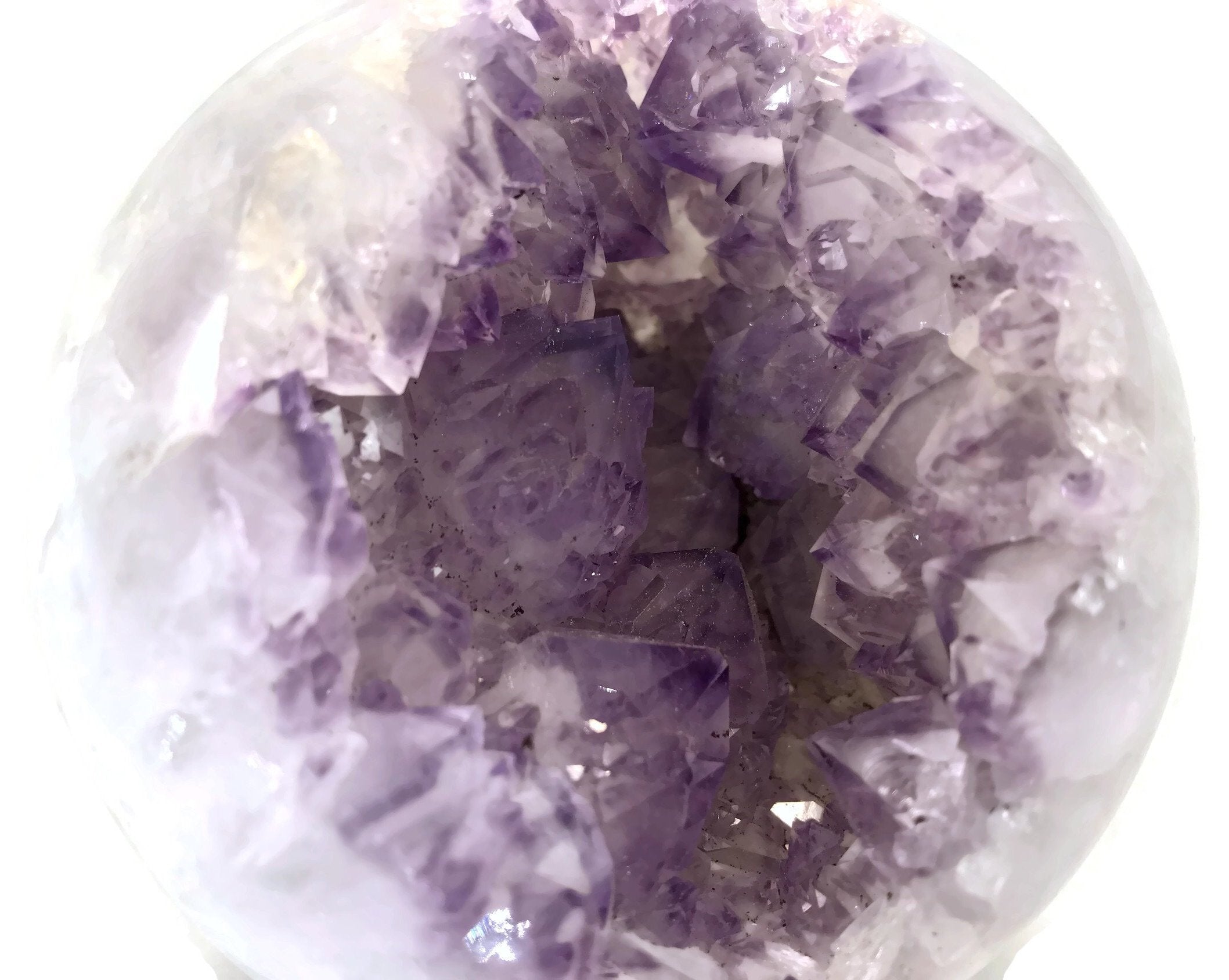 Lavender Amethyst with Agate Sphere