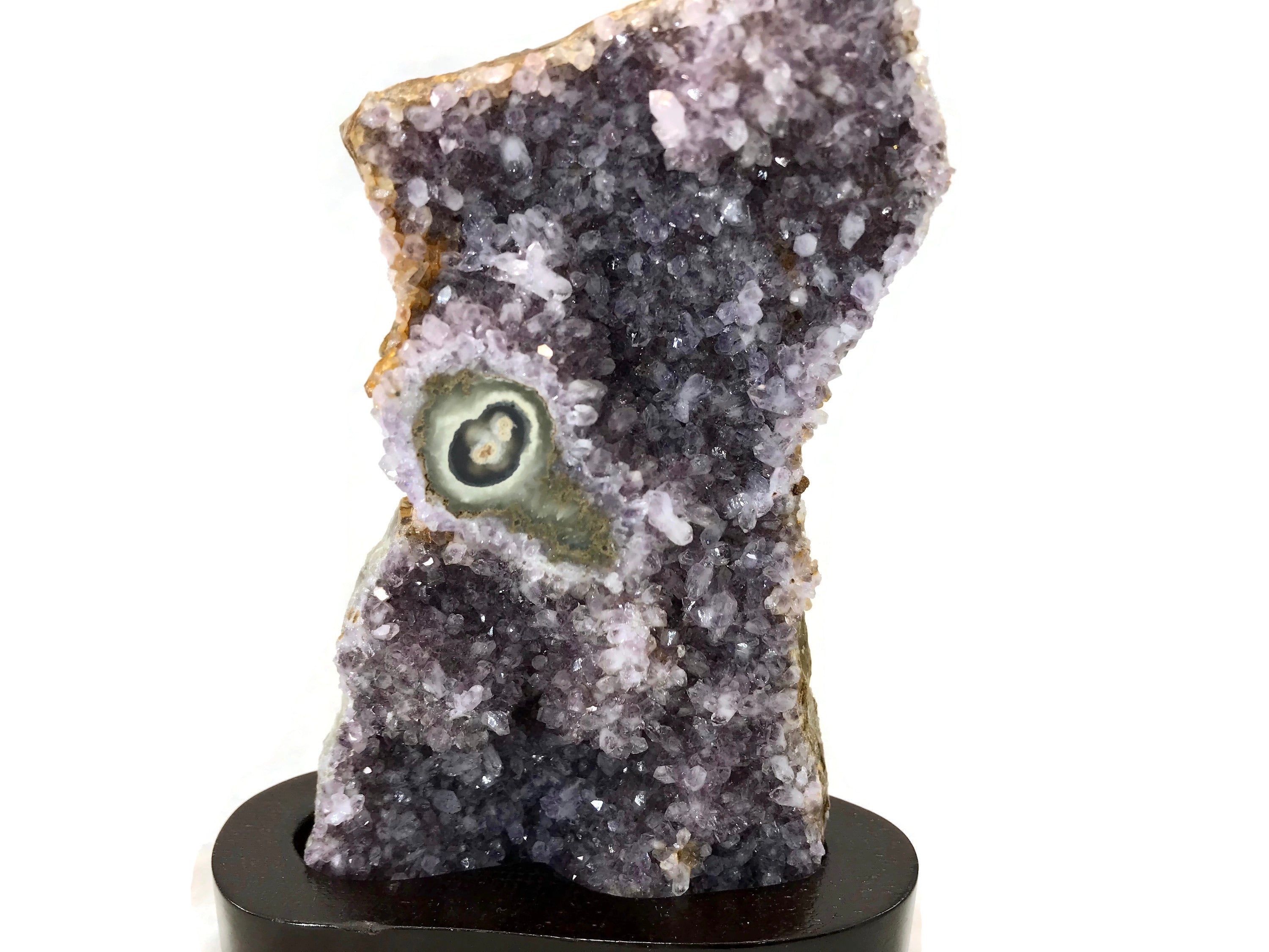 Green Eyed Uruguayan Amethyst Cluster