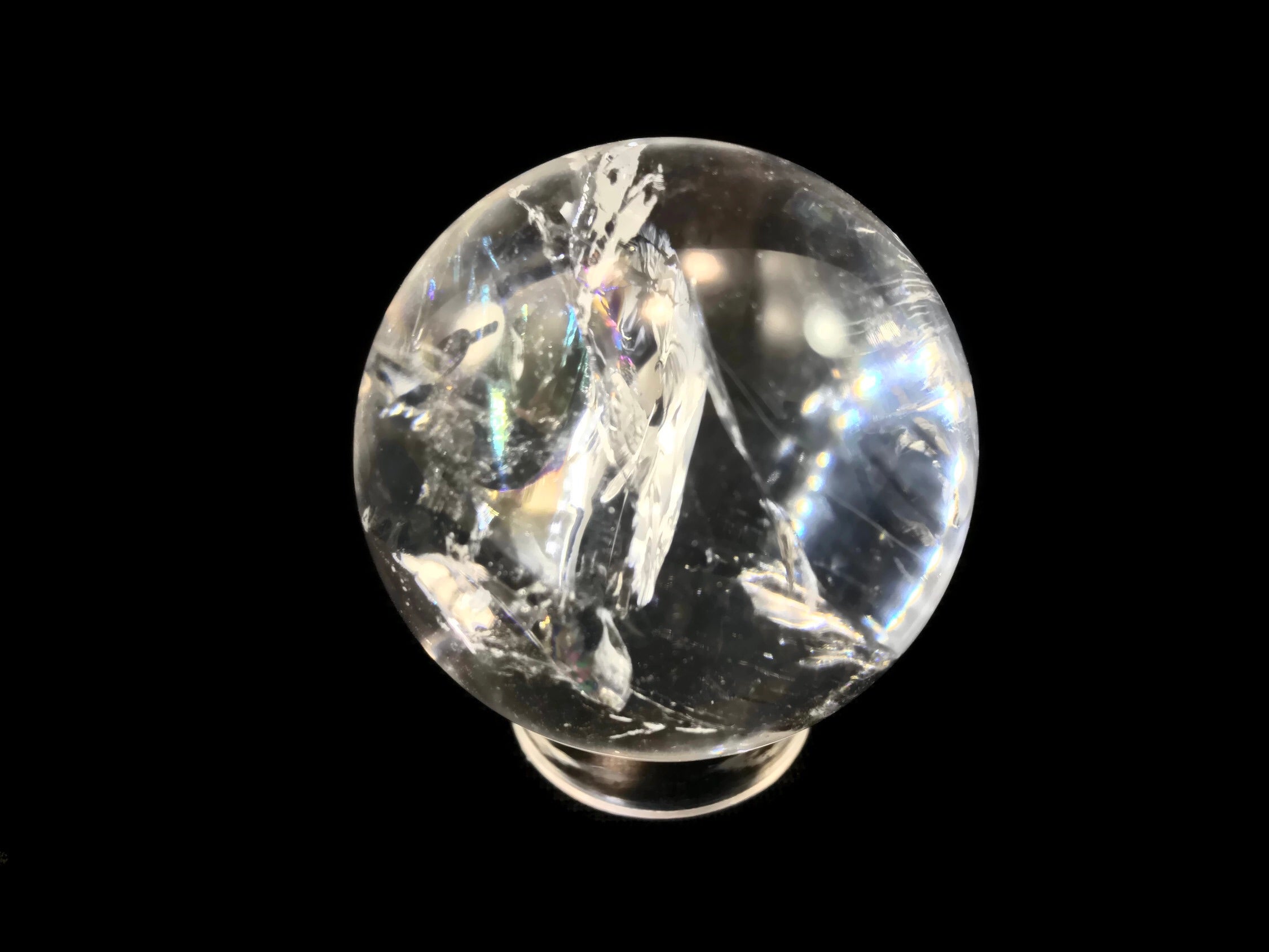 Rainbow Quartz Crystal Sphere
