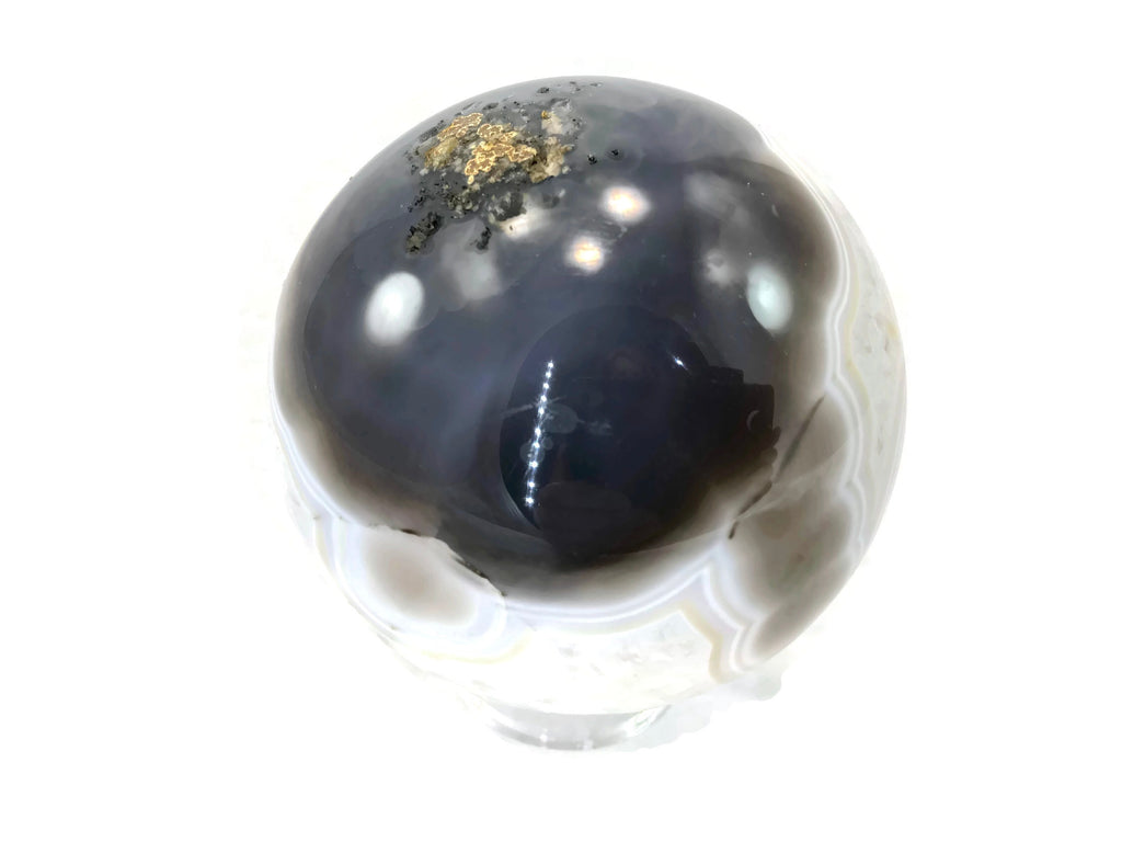 Lavender Amethyst with Agate Sphere