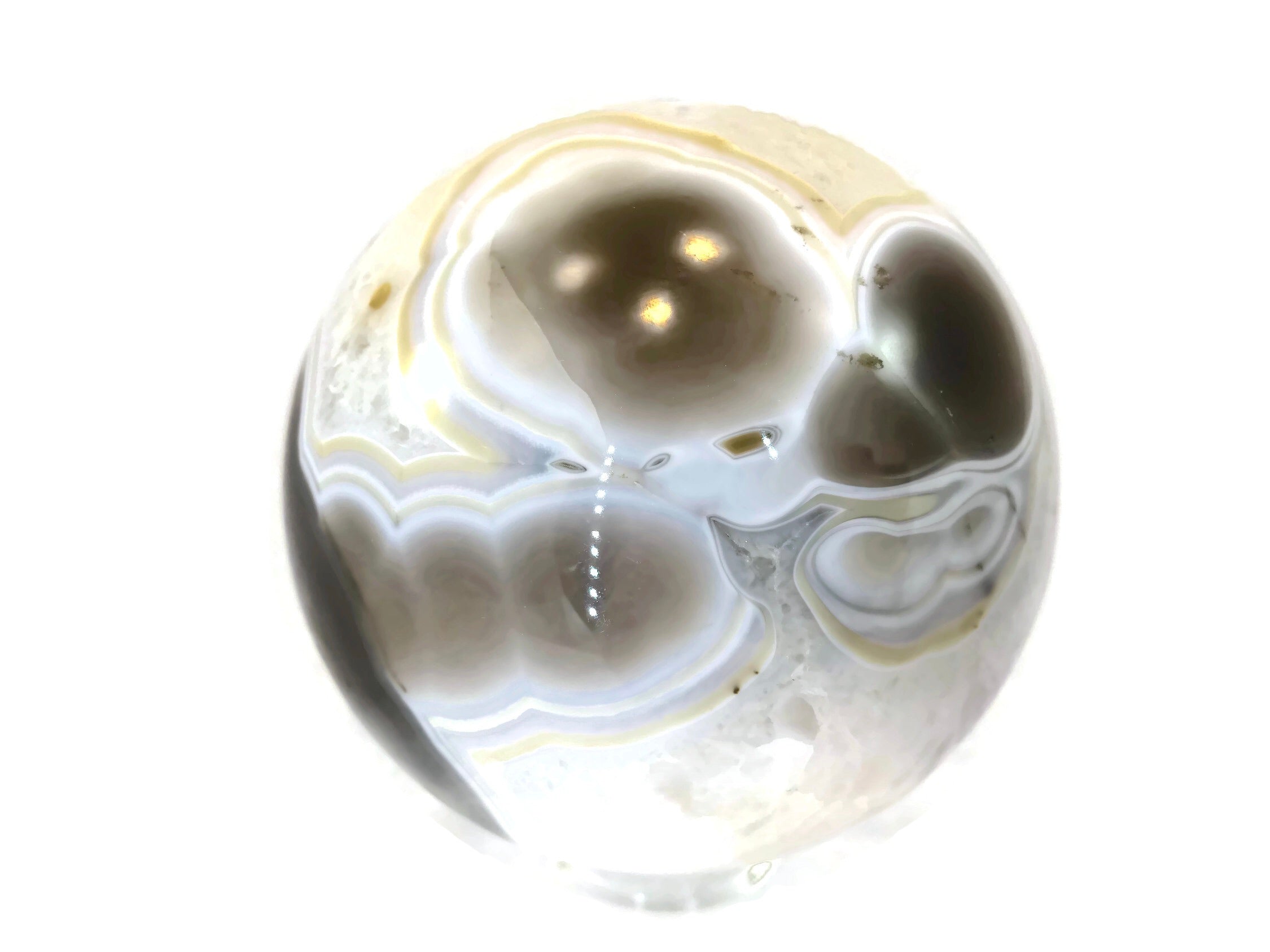 Lavender Amethyst with Agate Sphere