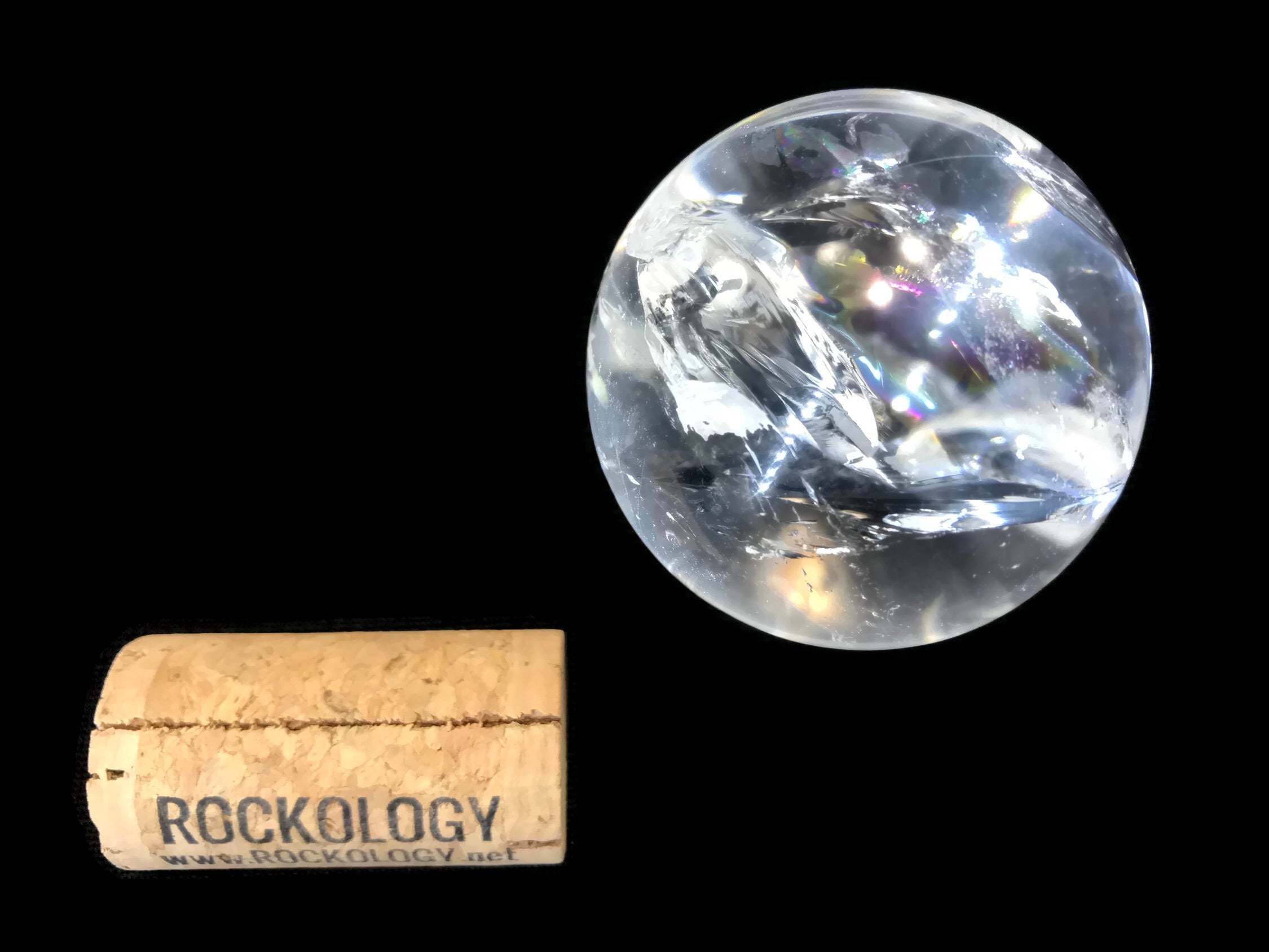 Rainbow Quartz Crystal Sphere