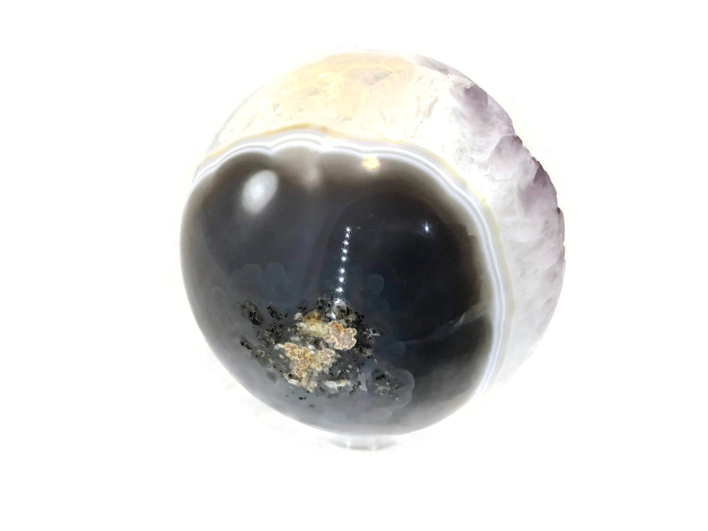 Lavender Amethyst with Agate Sphere
